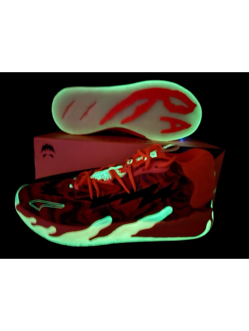 PUMA LaMelo Ball MB.03 HALLOWEEN Glow in the Dark Basketball Shoes Men's 12 NWOB